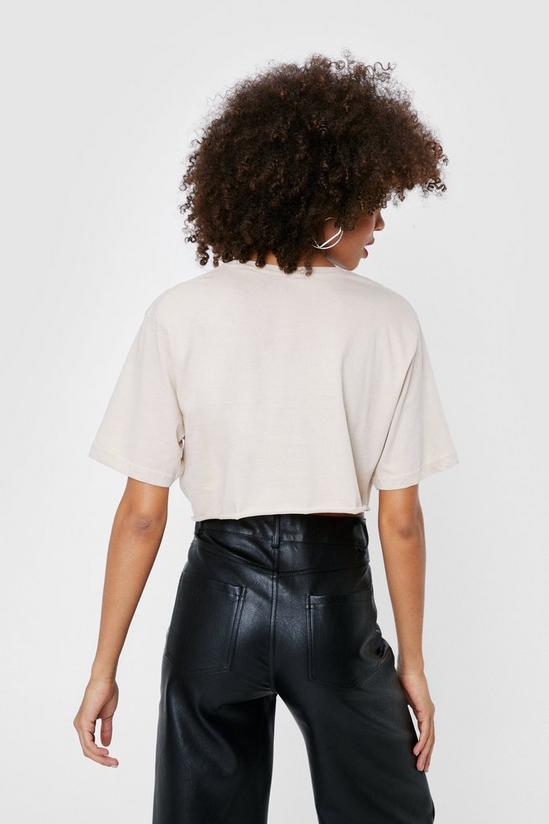 NastyGal Johnny Cash Show Cropped Graphic T-Shirt 4