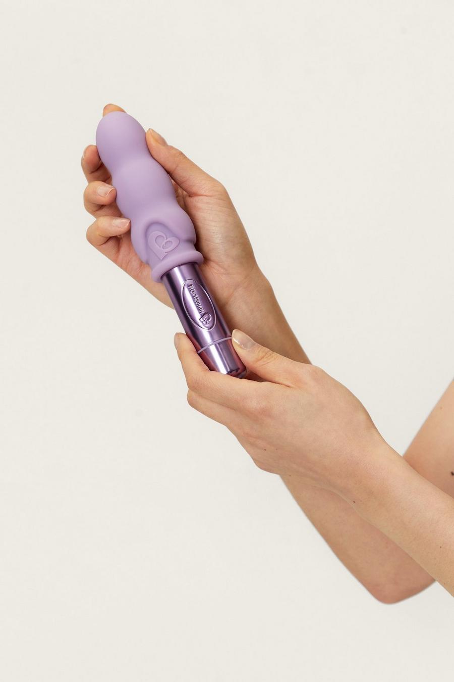 Lilac purple 10 Speed Silicone Ribbed Bullet Vibrator