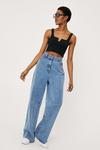 NastyGal Notch Cut Out Square Neck Crop Top thumbnail 2