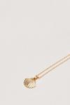 NastyGal Layered Pearl Inspired Shell Pendant Necklace thumbnail 4