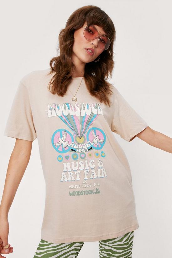 NastyGal Woodstock Music and Art Fair Graphic T-Shirt 2