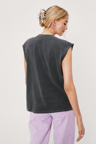 NastyGal charcoal Remember to Hydrate Graphic Tank Top