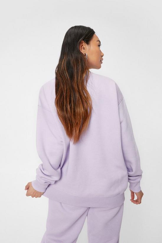 NastyGal Petite Active Society Embroidered Sweatshirt 4