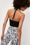 NastyGal Slinky Ruched Square Neck Crop Top thumbnail 4