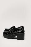 NastyGal Faux Leather Chunky Penny Loafers thumbnail 4
