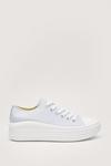 NastyGal Canvas Flatform Lace Up Sneakers thumbnail 3
