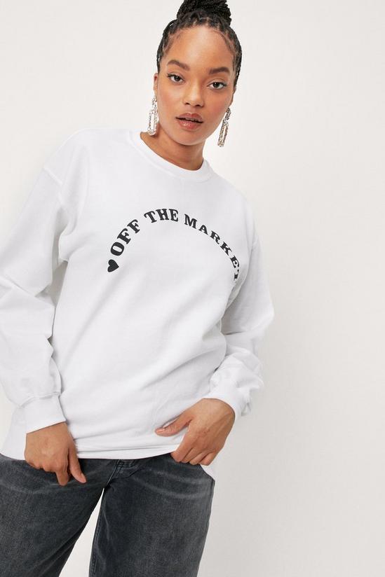 NastyGal Plus Size Off the Market Graphic T-Shirt 2