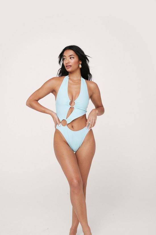 NastyGal O Ring Detail Cut Out Swimsuit 1