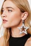 NastyGal Diamante Star Earrings and Pouch Set thumbnail 1