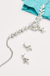 NastyGal Embellished Floral Necklace and Earrings Set thumbnail 4