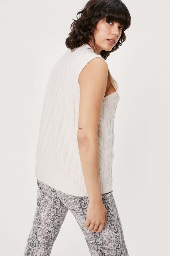 NastyGal Cable Button Knitted Tank 4