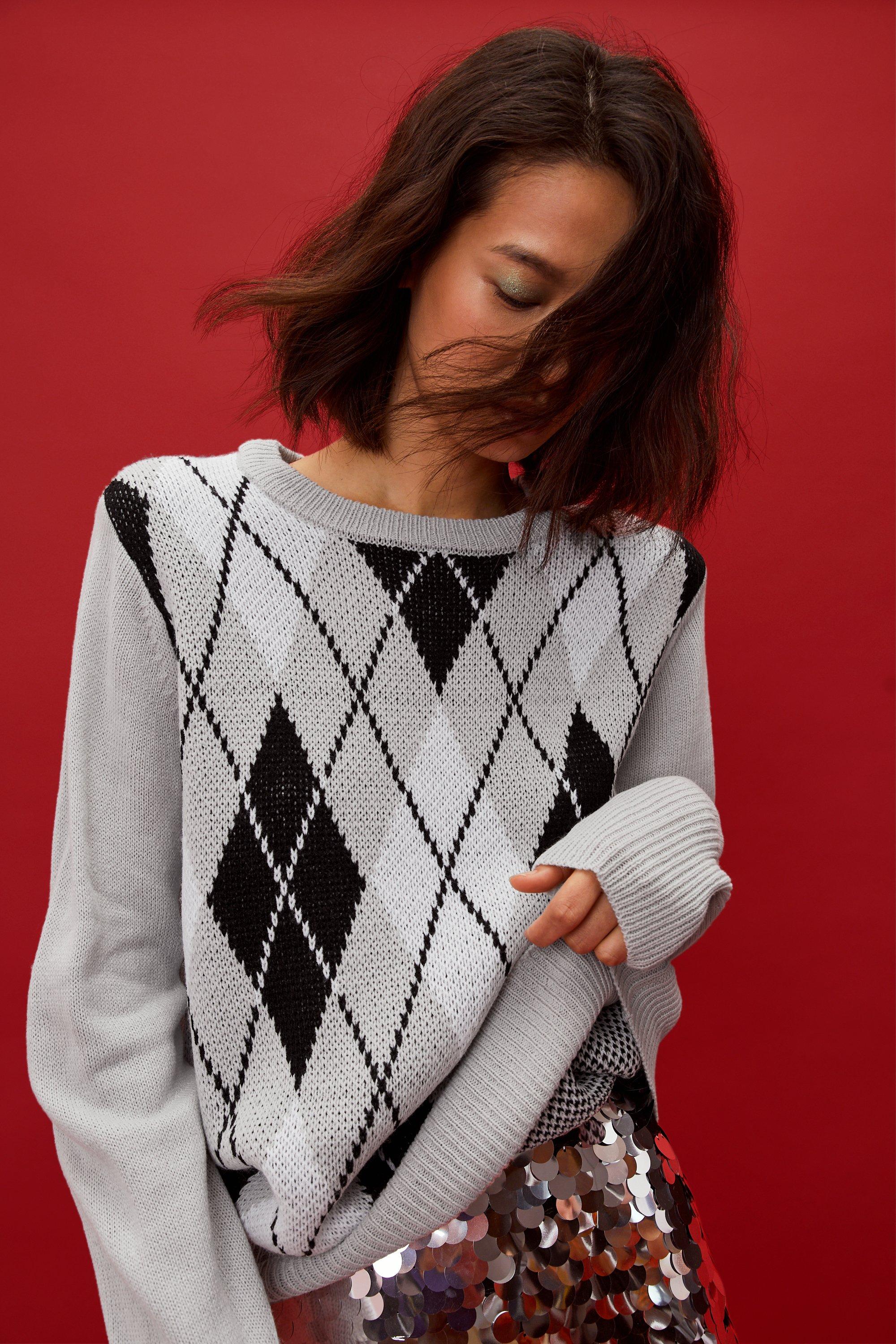 Argyle jumper womens uk sale