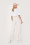 NastyGal Ribbed High Waisted Wide Leg Trousers thumbnail 4