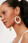 NastyGal Pearl Diamante Drop Earrings and Pouch thumbnail 1