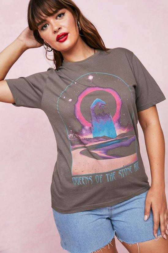 NastyGal Plus Queens of the Stone Age Graphic T-Shirt 2