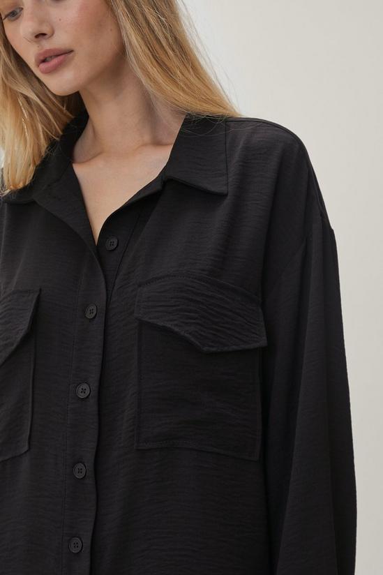 NastyGal Oversized Flap Pocket Button Down Shirt 3