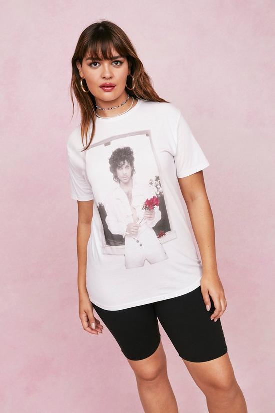 NastyGal Plus Size Prince Graphic Band T-Shirt 1