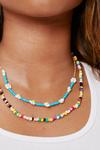 NastyGal Daisy Rainbow Beaded Layered Necklace thumbnail 2