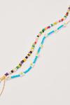 NastyGal Daisy Rainbow Beaded Layered Necklace thumbnail 4