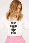 NastyGal Send Noods ASAP Short Sleeve Graphic T-Shirt thumbnail 3