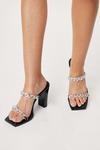 NastyGal Patent Faux Leather Chain Detail Heels thumbnail 2