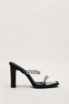 NastyGal Patent Faux Leather Chain Detail Heels thumbnail 3