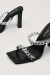 NastyGal Patent Faux Leather Chain Detail Heels thumbnail 4