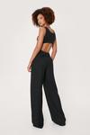NastyGal Ribbed O Ring Cut Out Wide Leg Jumpsuit thumbnail 4