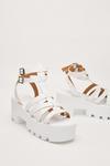 NastyGal Faux Leather Caged Chunky Cleat Sandals thumbnail 4