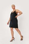 NastyGal Plus Size Satin Lace Trim Slip Mini Dress thumbnail 3
