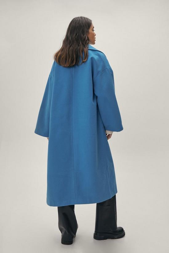 NastyGal Wool Look Oversized Long Sleeve Coat 4