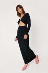 NastyGal Twist Front Cut Out Bodycon Maxi Dress thumbnail 1