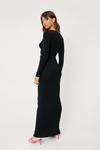 NastyGal Twist Front Cut Out Bodycon Maxi Dress thumbnail 4