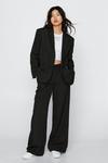 NastyGal Tailored Pleat Front Wide Leg Suit Trousers thumbnail 1