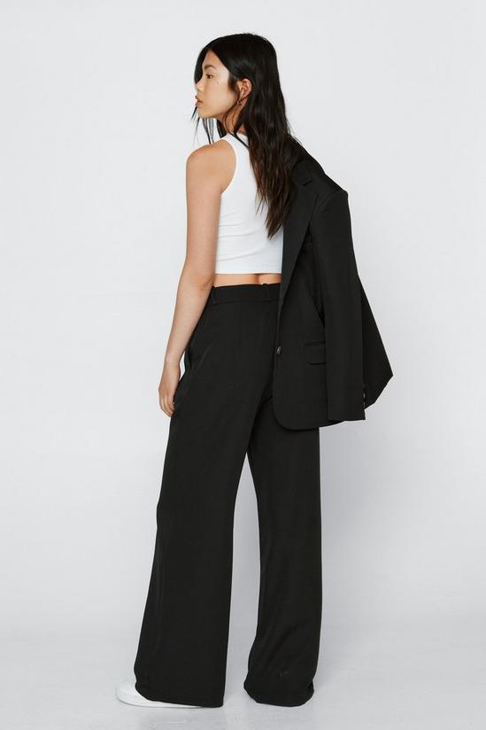 NastyGal Tailored Pleat Front Wide Leg Suit Trousers 4