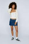 NastyGal Embroidered Floral Knit Cardigan And Top Set thumbnail 2