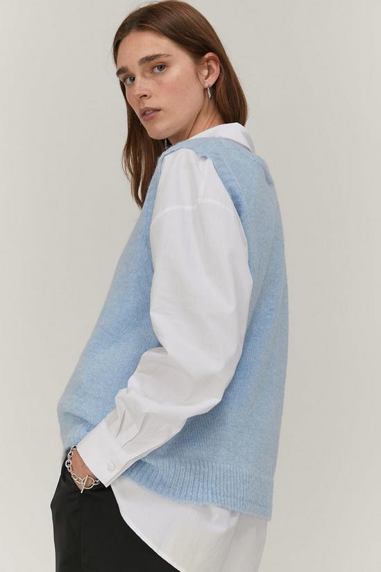 NastyGal Soft Knit V Neck Sleeveless Tank Sweater Vest 4