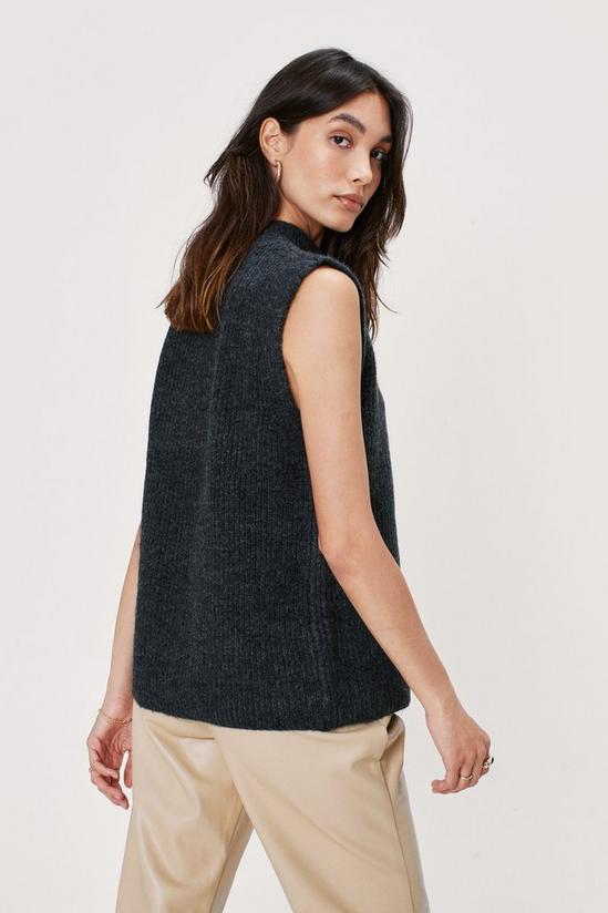 NastyGal Soft Knit Split Side Sleeveless Sweater Vest 4