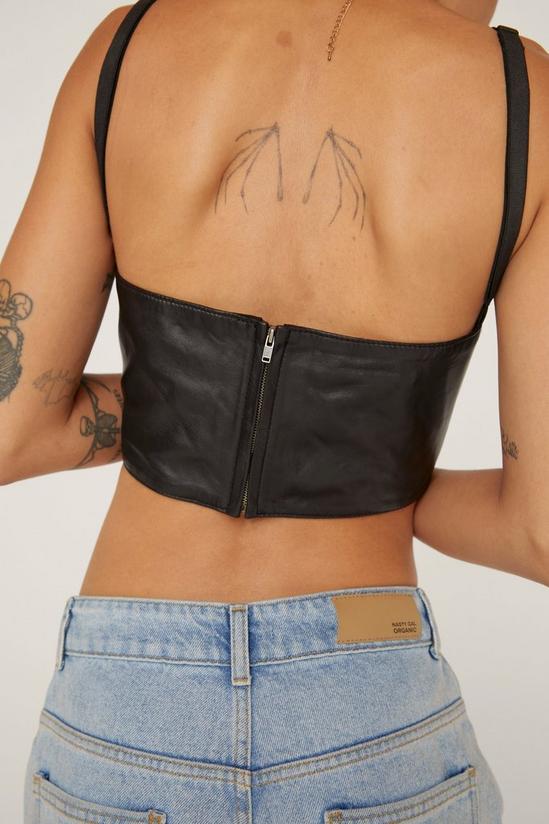 NastyGal Real Leather Studded Strappy Bralette 4