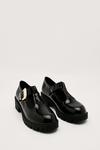 NastyGal Patent Faux Leather Chunky T Bar Flat Shoes thumbnail 2