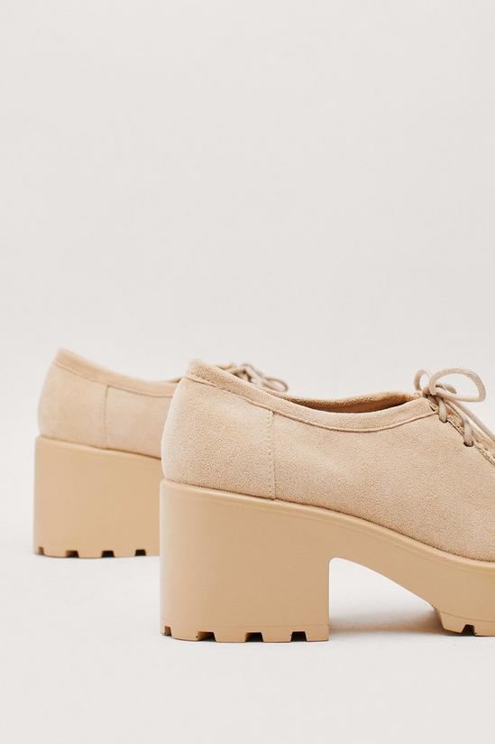 NastyGal Faux Suede Lace Up Chunky Shoes 2