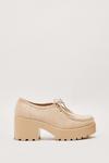 NastyGal Faux Suede Lace Up Chunky Shoes thumbnail 3