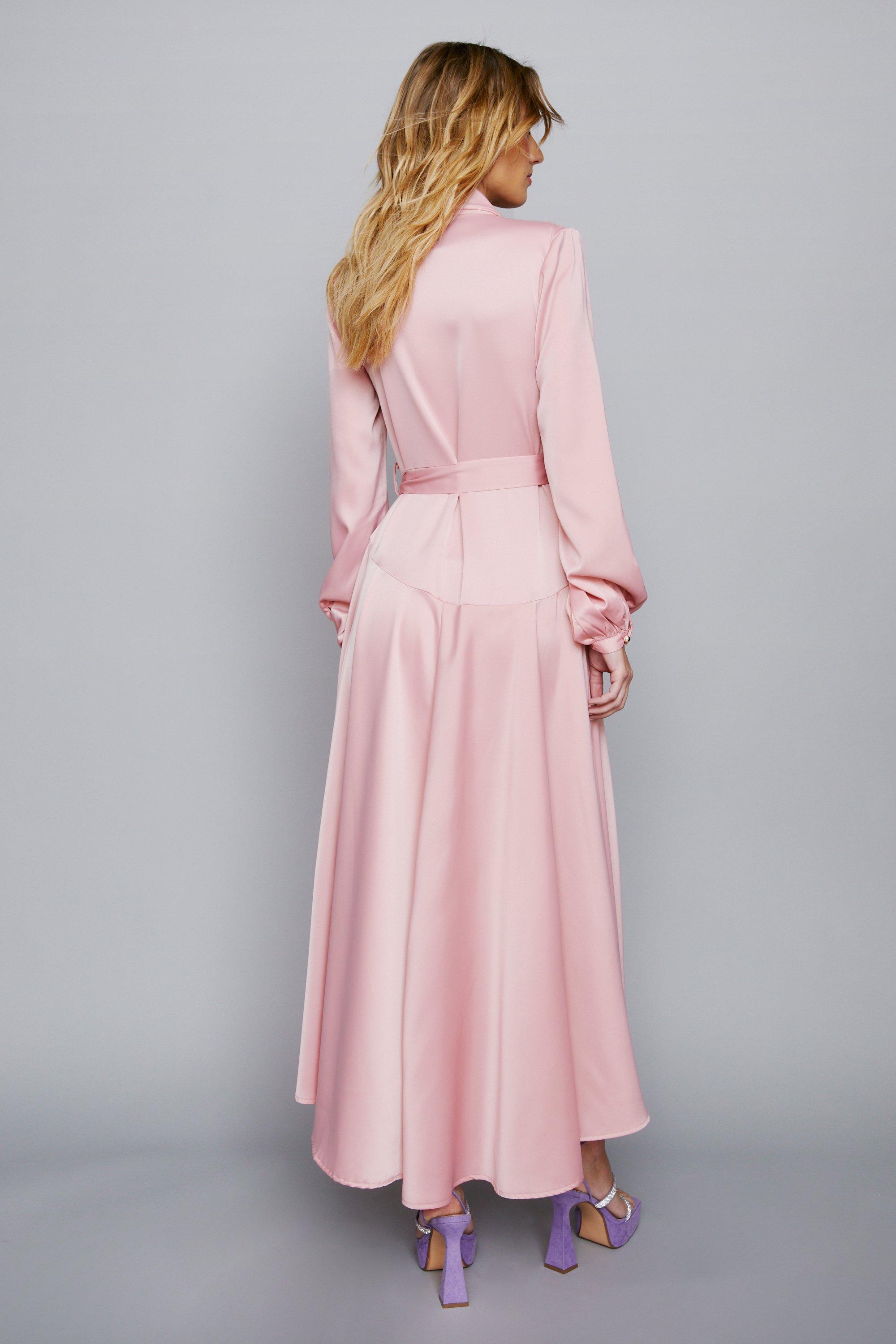 Light pink hotsell bell sleeve dress