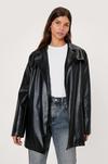 NastyGal Faux Leather Relaxed Trench Jacket thumbnail 1