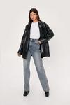 NastyGal Faux Leather Relaxed Trench Jacket thumbnail 2