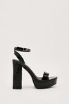 NastyGal Faux Leather Platform Strappy Heels thumbnail 3