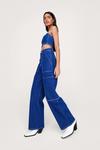 NastyGal Contrast Stitch Wide Leg Jeans thumbnail 3