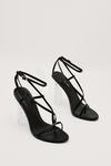 NastyGal Strappy Open Toe Curb Chain Clear High Heels thumbnail 1