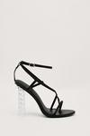 NastyGal Strappy Open Toe Curb Chain Clear High Heels thumbnail 2