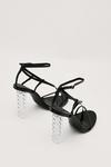 NastyGal Strappy Open Toe Curb Chain Clear High Heels thumbnail 4